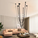 Axyaa Glass Tube Pendant Lamp LED Lighting for Living Room and Staircase