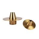 Axyaa Golden Geometric UFO Flower Vase - Elegant Home Decor & Floral Arrangement Accessories