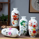Axyaa Ceramic Vase for Home Decor & Office Desk, Jingdezhen Flower Arrangement Ornament