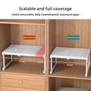 Axyaa Adjustable Closet Storage Organizer Shelf Stackable Rack