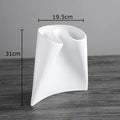 Axyaa Irregular Ceramic Vase Floral Pots Desk Decor Ornaments Room Aesthetic Flowers
