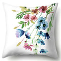 Axyaa Floral Landscape Painting Cushion Cover 45x45CM Home Decor Pillowcase
