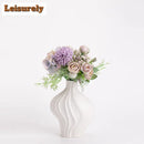 Axyaa Wave Ceramic Vase for Home Decor & Wedding Flower Arrangement