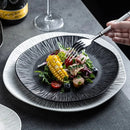 Axyaa Matte Ceramic Steak Plate Pasta Sushi Salad Molecular Cuisine Tableware