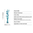 Axyaa Nordic Blue LED Floor Lamp for Stylish Living Spaces