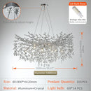 Axyaa Golden Branch Crystal Chandelier for Minimalist Living Room Home Lighting