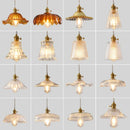 Axyaa Glass Pendant Chandelier Lighting E27 Hang Lamp for Home Decoration