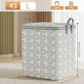 Axyaa Foldable Closet Organizer Bag with Handle for Clothes, Blankets, and Pillows
