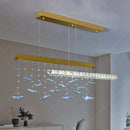 Axyaa Crystal Chandelier Stair Pendant Living Room Lighting Interior Pendant Lights