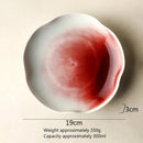 Axyaa Ceramic Flower Shape Plate Set for Molecular Cuisine Tableware
