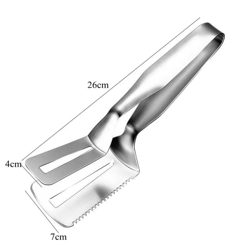 Axyaa Stainless Steel Food Tongs - Multi-Purpose Kitchen Utensil