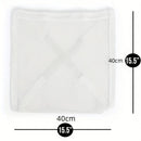 Axyaa Sneaker Dryer Bag - Shoe Net with Elastic Straps, White, 15.5"x15.5"