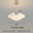 Axyaa Nordic Moon Bubble Planet LED Chandelier for Princess Room