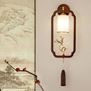 Axyaa Solid Wood Zen Wall Light for Living Room Bedroom Corridor Tea Room