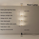 Nordic Bedside Floor Lamp Adjustable Metal Marble Base Modern LED Luminaria by Axyaa