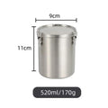Axyaa Stainless Steel Sealed Tea Storage Jar with Buckle Lid