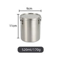 Stainless Steel Axyaa Sealed Tea & Grain Storage Jar with Buckle Lid