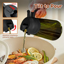 Axyaa Dark Green Glass Oil Sprayer 2-in-1 Olive Oil Dispenser Bottle