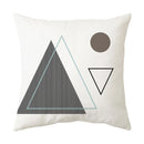 Axyaa Blue Geometric Pillowcase 45x45CM - Simple & Stylish Home Decor Fabrics
