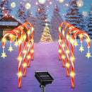 Axyaa Solar LED Candy Cane Lights - 8 Function, Waterproof for Courtyard, Outdoor Parties