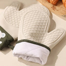 Axyaa Silicone Oven Gloves for Kitchen Baking - Thick Insulation, Anti-Slip & Anti-Scald