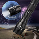 Axya Tactical Flashlight: High Lumen 5 Modes Zoomable Torch for Camping & Emergency