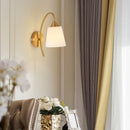 Axyaa Brass Glass Wall Sconce Lamp for Home Art Deco Interiors