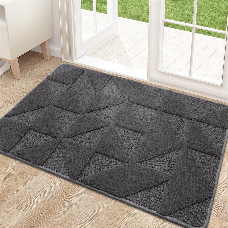 Axyaa Low-Profile Indoor Entry Doormat 80x120 - Non-Slip Absorbent Washable Rug