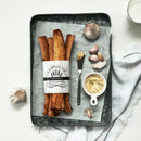 Axya Metal Serving Tray, Embossed Retro Design for Food and Drink Display