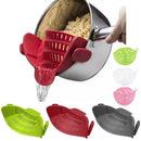 Axya Silicone Kitchen Strainer Draining Rack Colander for Pasta, Vegetables & More