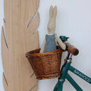 Axya Wicker Bicycle Handlebar Basket: Vintage, Hand Woven, Bike Cargo Storage