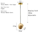 Axyaa Natural Marble Bedroom Chandelier - Designer Spanish Lighting for Restaurant, Hotel & Home