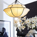 Axya Nordic Retro Fabric Chandelier for French Medieval Style Living Room Decor