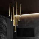Axyaa Crystal LED Pendant Chandelier for Luxury Home Lighting