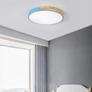 Axya LED Ceiling Lamp: Nordic Modern Colorful Round Fixture for Living Room, Bedroom, Office