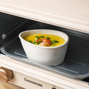 Axyaa Ceramic Stew Pot Steamed Egg Bowl with Cover - Restaurant Tableware