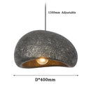 Axyaa Grey Line Pendant Light: Nordic Half Nest Shape for Living Room, Bedroom, Restaurant