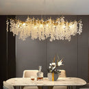 Axyaa Gold Glass Chandelier Pendant Lamp for Home Decor Lighting