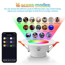 Axyaa Smart LED Downlight: 10W/15W, RGBCW, Bluetooth, Dimmable, Smart Life APP Control