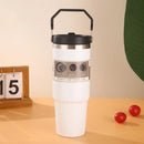 Axyaa Stainless Steel Insulated Bottle with Handle Large Capacity Double Wall Thermos
