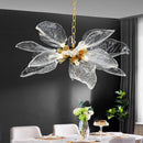 Axyaa Leaf Pendant Lights: Post Modern Style Electroplated Chandelier for Bedroom, Living Room, Restaurant