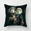 Axyaa Wildlife Wolf Decorative Pillow Sleeve for Home and Office Décor
