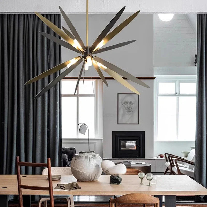 Axyaa Modern Pendant Lights: LED Chandelier for Stylish Indoor Dining Room