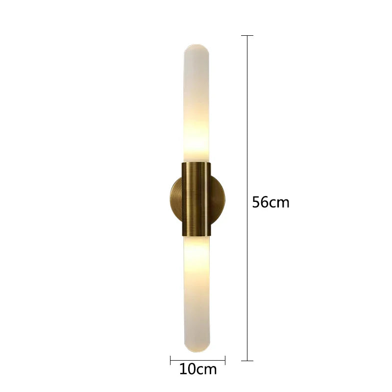 Axya Modern LED Wall Sconce White Sanding Acrylic Lighting