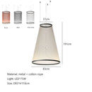 Axyaa Nordic Tassel Chandelier: Minimalist Line Art Pendant Lamp for Home Decor