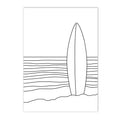 Nordic Whale Canvas Print for Living Room Decor by Axyaa