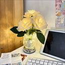 Axyaa Rose Blossom Floor Lamp: Nordic Style Bedroom Living Room Indoor Light