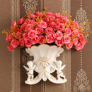 Axyaa Resin Angel Wall Vase: Ancient Mural Decor for Home Living Room Walls