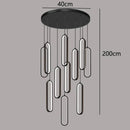 Modern LED Chandeliers by Axyaa: Stylish Staircase Pendant Light for Living Room