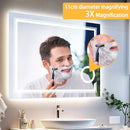 Axyaa LED Backlit Vanity Mirror with Demisting, Smart Touch, Dimmable Memory Light